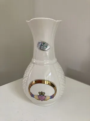 Buy Vintage Irish Parian Donegal China Vase  Claddagh Ring Pattern  Delicate Irish • 14.55£