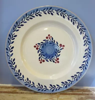 Buy Vintage Nicholas Mosse Pottery Irish Handcrafted BLUE VINE Dinner Plate 10 3/4  • 52.05£