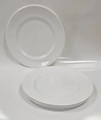 Buy 4x White Fine Bone China Made In England Dinner Plates 27 Cm Or 10.5 Inches • 19.99£