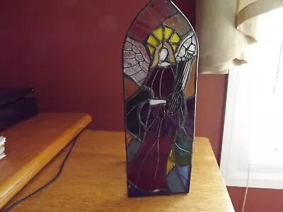 Buy Vintage Angel Stained Glass Votive Holder By Holly Tree In Original Box-NEW • 7.58£