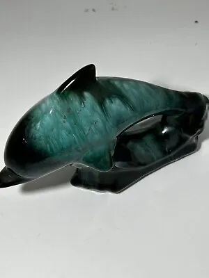 Buy Canada Blue Mountain Pottery Dolphin Green Decorative Ornament Collectible #LH • 2.99£