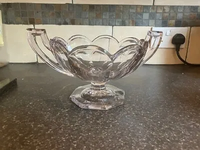 Buy Glass Trophy Shape Heavy Platform Amethyst Colour Bowl (bowl Approx.8  Diameter • 22£