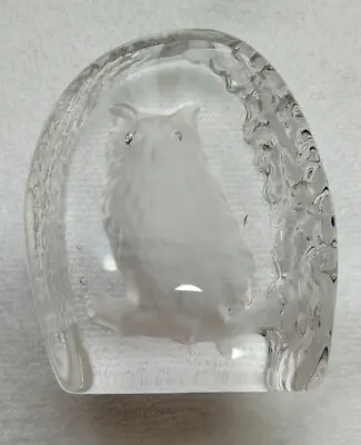 Buy Wedgwood Lead Crystal Owl Ornament / Paperweight.  • 12.82£