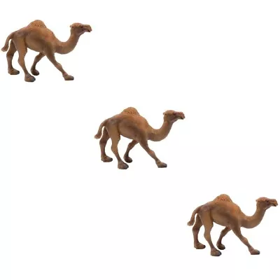 Buy  3 Pcs Animal Ornament Cake Toppers Camel Figures Action Child • 14.78£