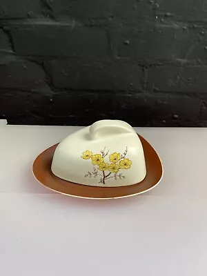 Buy Carlton Ware Butter Dish With Spreader Yellow Flower Design • 17.99£