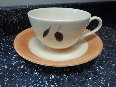Buy  Poole Pottery  Fresco Terracotta Cup And Saucer • 15£