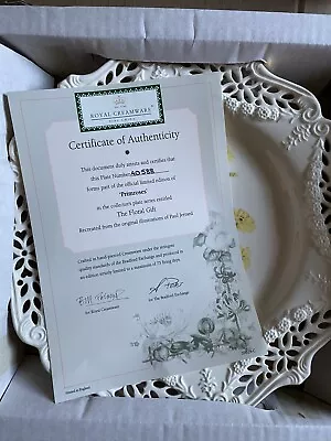 Buy ROYAL CREAMWARE SET OF 4 'THE FLORAL GIFT' PORCELAIN PLATES + CERTIFICATES + Box • 60£