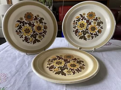 Buy 3 The Royal Worcester Group Palissy England Plate 10  Tiffany Flower Design • 10£