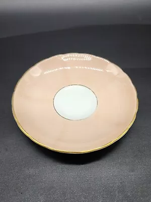 Buy Vintage Tuscan Saucer Bone China Pink Gold England C4157 • 12.36£