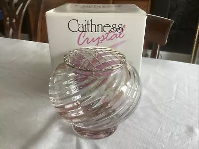 Buy Caithness Crystal Rosebowl Flamenco Sunset 155mm Boxed Vintage • 4.99£