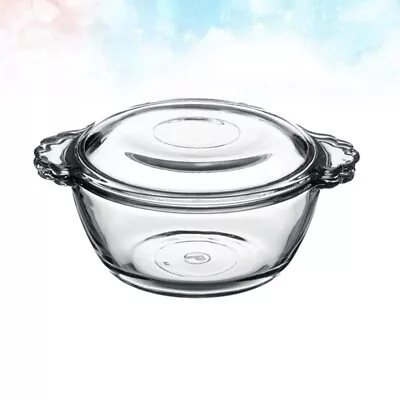 Buy Glass Mixing Bowl With Lid For Kitchen - Steamed Egg, Salad, Fruit, Soup • 17.39£