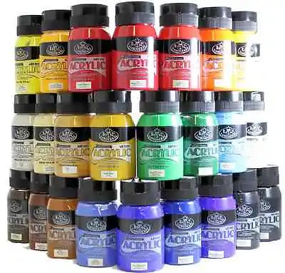 Buy ROYAL LANGNICKEL 500ml ESSENTIALS ACRYLIC PAINT TUBS JARS 27 COLOURS AVAILABLE • 8.75£