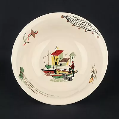 Buy Vintage 1950's Alfred Meakin ' Brixham ' Fisherman Deep Open Serving Dish / Bowl • 39£