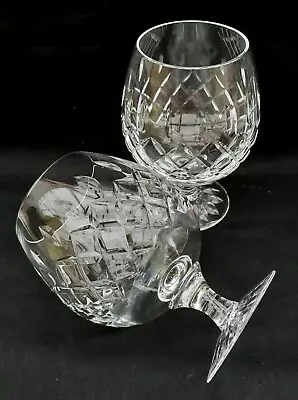 Buy 2 Royal Brierley Crystal Cut Glass Brandy Glasses In Excellent Condition  • 14.99£