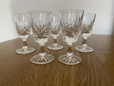 Buy Set Of 5 Edinburgh Crystal OBAN Tiny Tot Cordial Liqueur Glasses 3  H (unsigned) • 12£