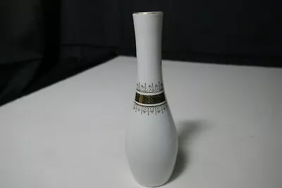 Buy Irice Japan Porcelain Bud Vase White Handpainted Gold Trim 7 1/4  T OL • 9.13£