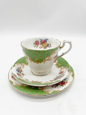 Buy Vintage Paragon Rockingham Fine Bone China Trio Tea Cup Saucer Side Plate • 22.99£