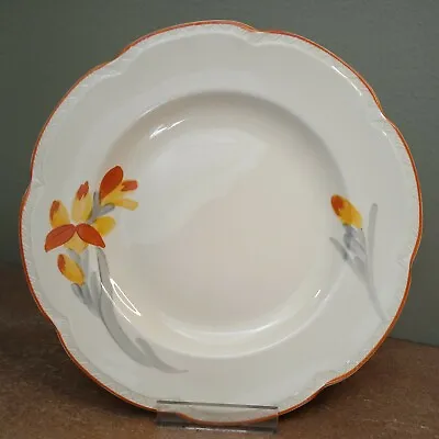 Buy Vintage, 1930's - Woods Ivory Ware, Art Deco Hand Painted 25.5cm Plate • 5.95£