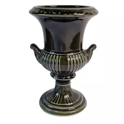 Buy Vintage Dartmouth Urn Vase Planter In Glazed Green 18cm High Type 67B • 12.28£