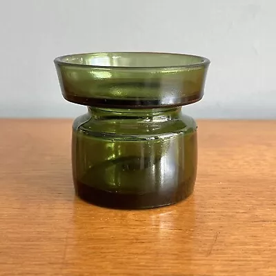Buy Vintage Dansk Designs Green Glass Candle Holder IHQ Quistgaard • 7.50£