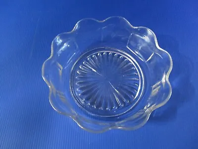 Buy Depression Ware Vintage Small Round Casserole Dish Clear Glass Dia 22cm 6cm Deep • 12.07£