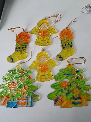 Buy Vintage Christmas Tree Decorations CHOOSE Baubles Kitsch Silk Spun Snowman Elf • 3.95£