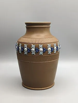 Buy Doulton Lambeth Silicon Ware Vase 1880s Aesthetic Mosiac - Flower Petals Antique • 50£