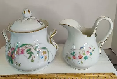 Buy Antique Vintage Sugar & Creamer Fine Bone China France Pre-owned Condition Issue • 24.67£