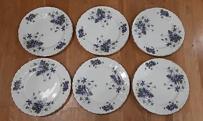 Buy Violets, Royal Grafton Fine Bone China, England, Jacobean, 6 X Plates • 30£