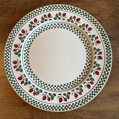 Buy Nicholas Mosse Pottery Strawberry Dinner Plate Ireland Chips On Back • 28.41£
