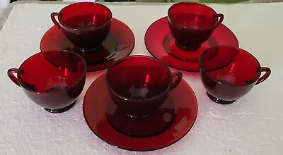 Buy Vintage Red Glassware Lot • 14.15£
