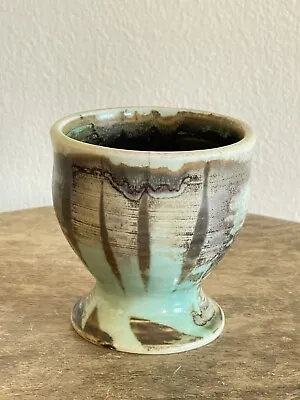 Buy Signed Multicolored Vase Cup 3.5 H X 2.5 W Art Studio Pottery Mid Century • 27.85£