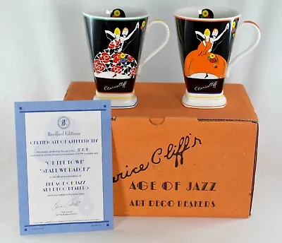 Buy Bradford Editions Clarice Cliff Age Of Jazz Beakers Cups Limited Edition • 79£