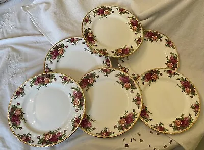 Buy Vintage Royal Albert Old Country Roses 6 Side Bread & Butter Plates 1974-80 VGC • 16£