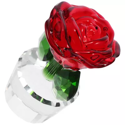 Buy 5pcs Flower Decor Crystal Flower Figurine Ornament Wedding Crystal • 55.85£