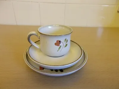 Buy Denby-Langley Serenade Old Pattern Trio  Cup&Saucer&cake Plate  • 15£