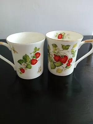 Buy Queen's Virginia Strawberry Fine Bone China Mug X 2 • 20£