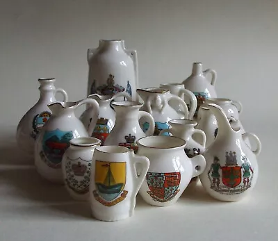 Buy Job Lot / Bundle Of Antique W. H. Goss Crested China Ware Items - 15 Items • 9.99£