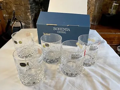 Buy  Set  Of Five (!) Bohemia Crystal Oxford Tumblers From Harrods • 24£