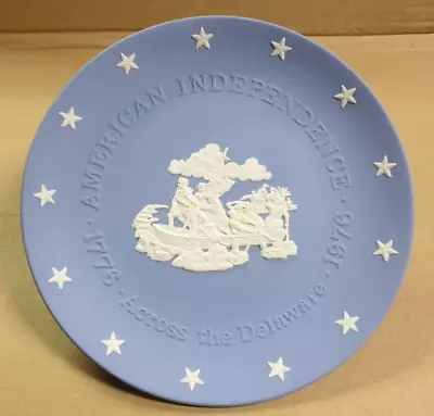 Buy Wedgwood American Independence Plate Across The Delaware Blue Jasper Ware  • 4.95£