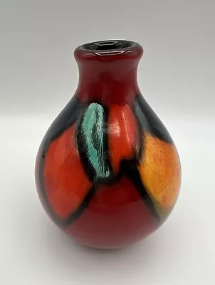 Buy Poole Pottery England Vase Hi Gloss Living Volcano Series 5  Mid Century Modern • 36.50£