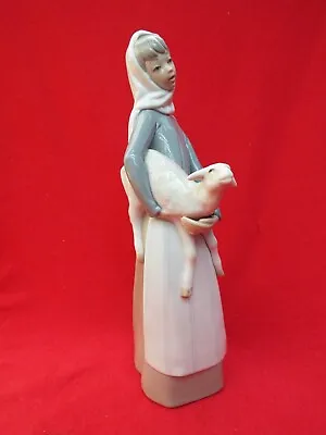 Buy LLADRO  Girl With Lamb  4584 Large Retired Figurine • 19.99£