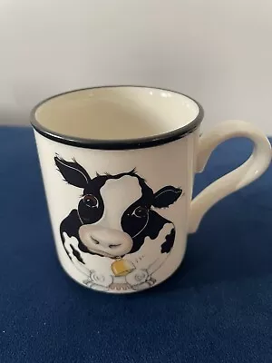 Buy Arthur Wood White Black Cow Back To Front Mug Cup Ceramic Made In England • 9.99£