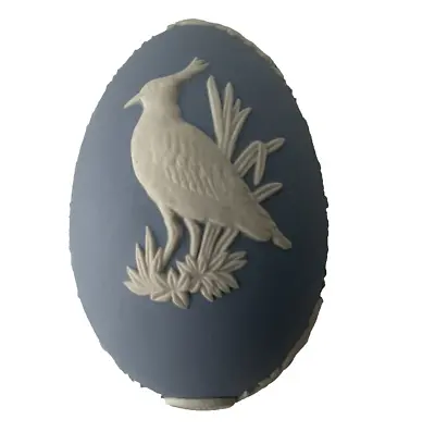 Buy Wedgwood Jasperware Blue Egg Trinket Dish Bird Lapwing Vintage 1984, EASTER GIFT • 9£