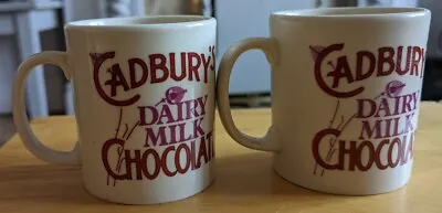 Buy 2 X Vintage Cadbury Dairy Milk Chocolate Mugs -  Staffordshire Tableware. NEW.  • 10.99£