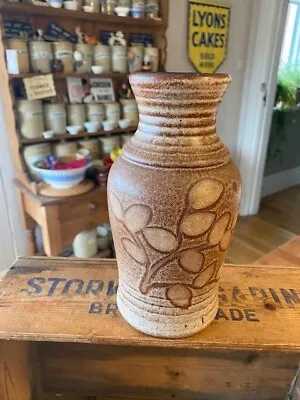 Buy Vintage Bay Keramik West German Pottery Mid-Century Vase – Leaf Design – • 11.99£