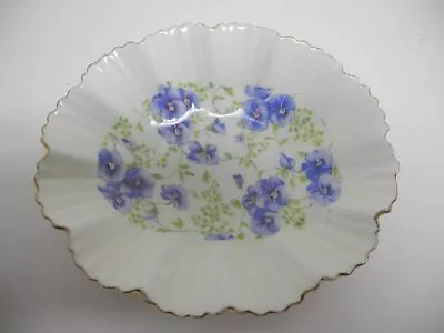 Buy H & M Sutherland Bone China Fluted Floral Bowl Made In England • 4.75£