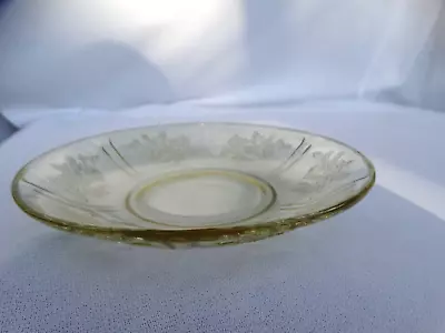 Buy Federal Amber Depression Glass Sharon Replacement Saucer Only Very Good Used Con • 2.66£