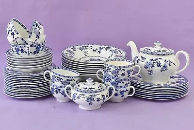 Buy Minton Blue Delft English Fine Bone China 48 Piece Dinner/Tea Set. • 59.99£