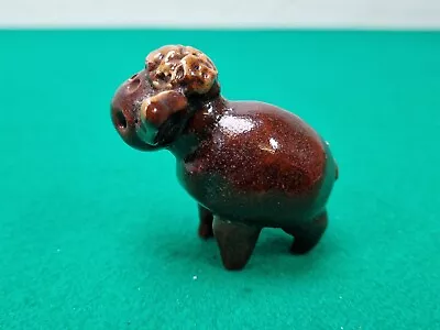 Buy Handmade Miniature 6 Cm Art Pottery Cow Ornament A/F • 0.99£
